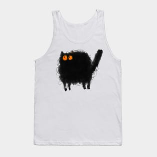 Black Cat Creative Artwork Tank Top